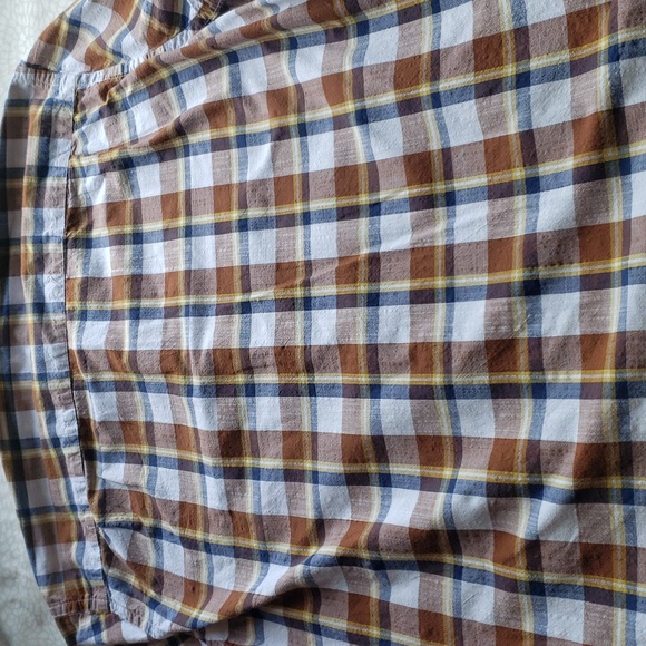 Rye by Hawker Men's Blue and Brown Long Sleeve Shirt Size L-Tall - Picture 11 of 11